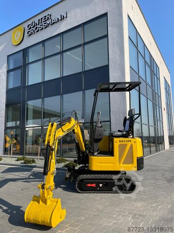 GG1100 mini excavator 3 cylinder kubota Gunter grossmann GG1100 3 cilinder kubota