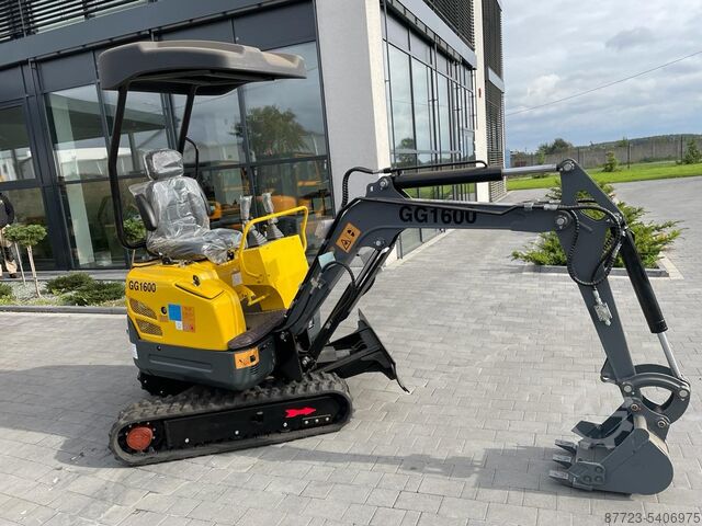 Mini excavator Gunter grossmann GG 1600 3 cilinder Kubota
